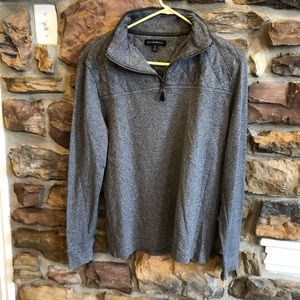 Banana Republic 1/4 Zip Sweater Gray